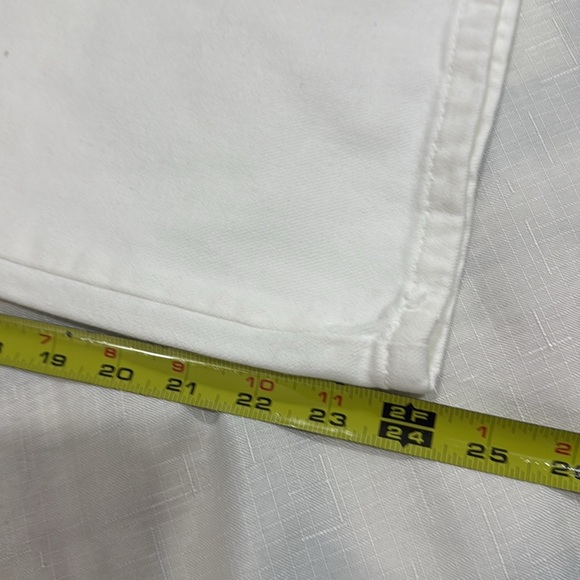 (M2)NEW Zara high-waisted, wide-leg, cropped jeans,Sz 6, with gold buttons with - Picture 12 of 14